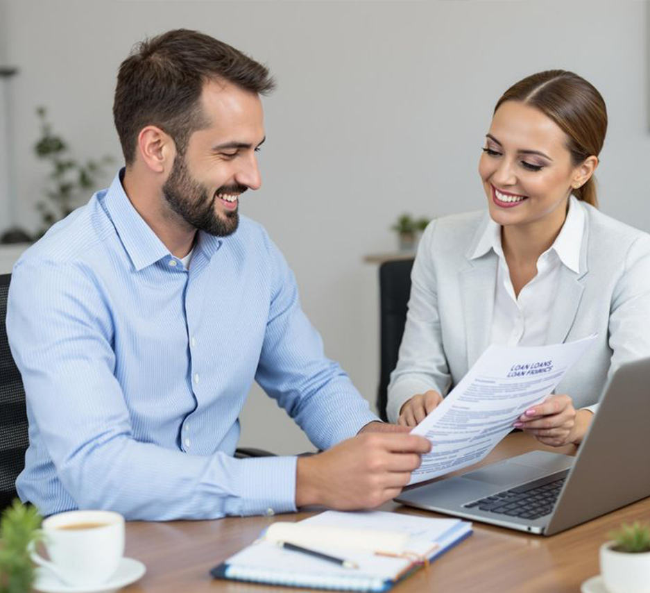 Conseiller de Solidaris Finance échangeant avec un client